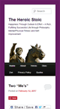Mobile Screenshot of heroicstoic.com